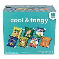 Frito-Lay Cool and Tangy Mix Variety Pack, Assorted Flavors, (4) 0.75 oz/(46) 1 oz, 50 Bags/Carton (22002669)