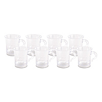 Classicware Coffee Mug, 8 oz, Clear, 192/Carton