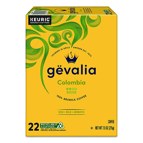 Gevalia Colombia K-Cup Pods, 22/Box (9555)