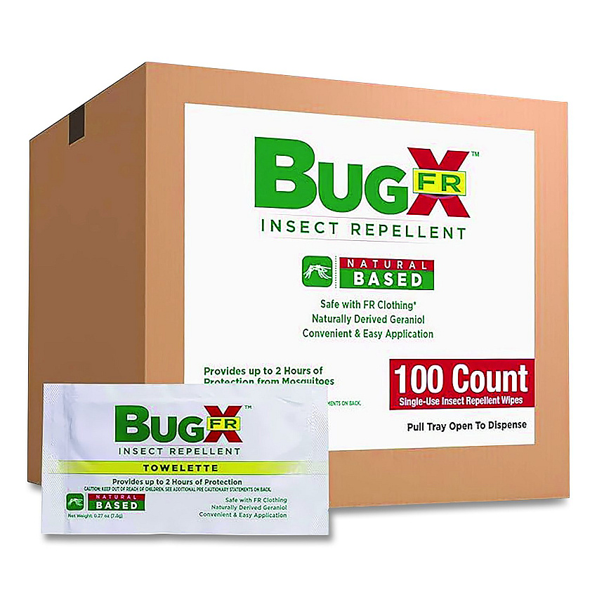 SUREFILL Insect Repellent Wipes with DEET, 0.27 oz, 100 Wipes (12642)