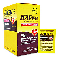 SUREFILL Bayer Aspirin, 2 Tablets/Packet, 50 Packets/Box (ATBA100)