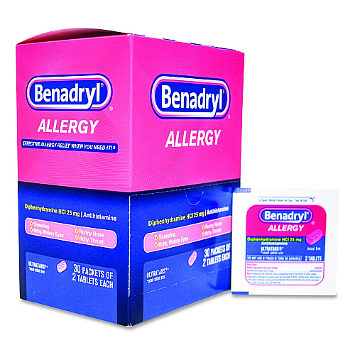 SUREFILL Benadryl Allergy, 2 Tablets/Packet, 30 Packets/Box (ATBD60)