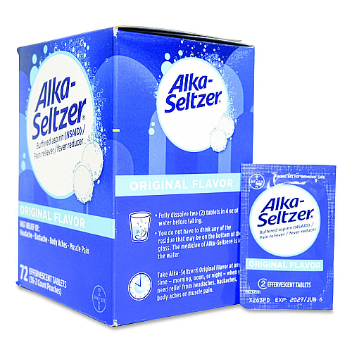 SUREFILL Alka-Seltzer, 2 Tablets/Packet, 36 Packets/Box (ATAS72)