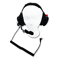 maxon Dual Muff Binaural Over The Head Headset, Black (ATA890X)