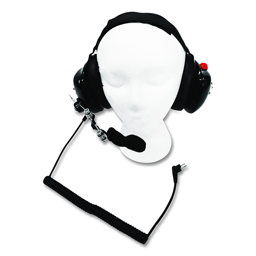 maxon Dual Muff Binaural Over The Head Headset, Black (ATA890X)