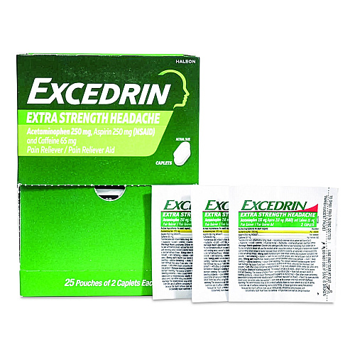 SUREFILL Excedrin, 2 Tablets/Packet, 25 Packets (ATEX50)