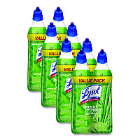 LYSOL Brand Clinging Gel Brand New Day Toilet Bowl Cleaner, Bamboo, 24 oz Angle-Neck Bottle, 2/Pack, 4 Packs/Carton (62016CT)