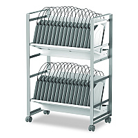 Luxor 32 Bay Open Charging Cart for 32 Devices, 27 x 14.75 x 39.75 (CHMC006)