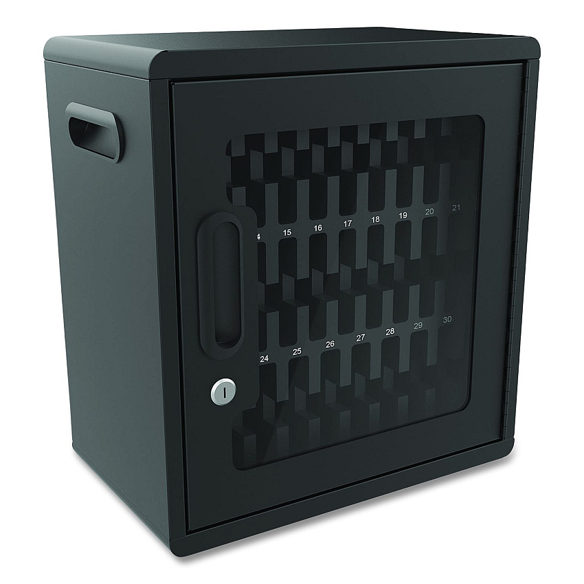 Luxor Cell Guard 32-Bay Wall-Mount Cabinet for 32 Devices, 14.96 x 16.14 x 8.98, Black (CHZZ002)