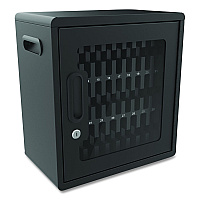 Luxor Cell Guard 30-Bay Cabinet for 32 Devices, 14.96 x 16.14 x 8.98, Black (CHZZ001)