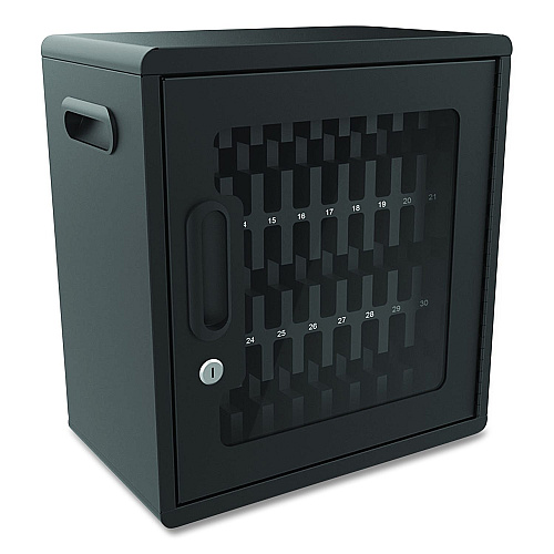 Luxor Cell Guard 30-Bay Cabinet for 32 Devices, 14.96 x 16.14 x 8.98, Black (CHZZ001)