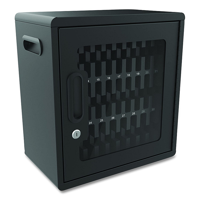 Luxor Cell Guard 30-Bay Cabinet for 32 Devices, 14.96 x 16.14 x 8.98, Black (CHZZ001)