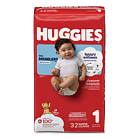 Huggies Little Snugglers Baby Diapers, Size 1, 8 lbs to 14 lbs, Disney Design, 32/Pack (49695PK)