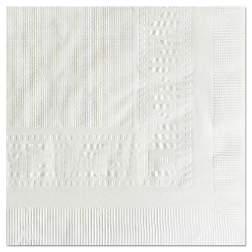 Hoffmaster Cellutex Table Covers, Tissue/Polylined, 54" x 108", White, 25/Carton (210130)