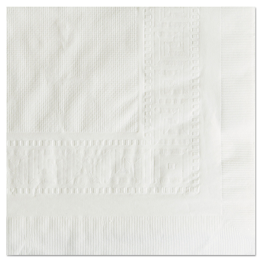 Hoffmaster Cellutex Table Covers, Tissue/Polylined, 54" x 108", White, 25/Carton (210130)
