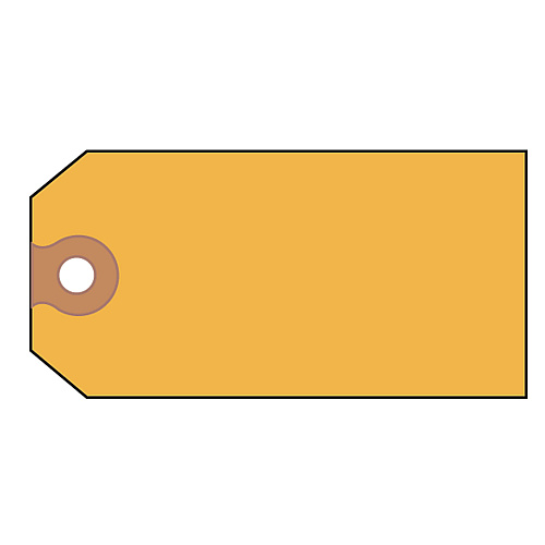 Avery Unstrung Shipping Tags, 11.5 pt Stock, 4.75 x 2.38, Yellow, 1,000/Box (12325)