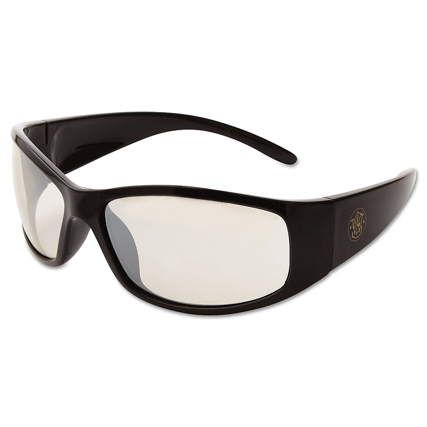 Smith & Wesson Elite Safety Eyewear, Black Frame, Indoor/Outdoor Lens (21306)