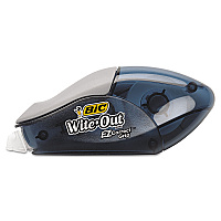BIC Wite-Out EZ Correct Grip Correction Tape, NonRefill, Smoke Applicator, 0.17" x 402", 2/Pack (WOECGP21)