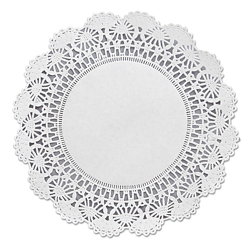 Hoffmaster Cambridge Lace Doilies, Round, 8", White, 1,000/Carton (500236)