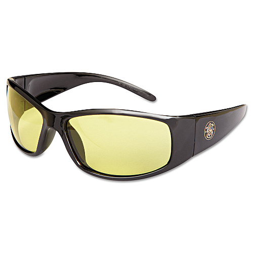 Smith & Wesson Elite Safety Glasses, Amber Anti-Fog Lens (21305)