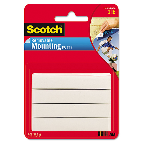 Scotch Adhesive Putty, Removable, 2 oz (860)