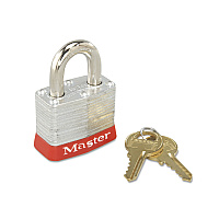 Master Lock Steel Body Safety Padlock 3RED