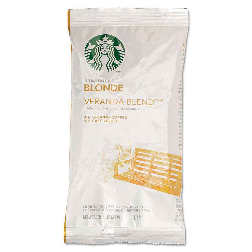 Starbucks Coffee, Veranda Blend, 2.5oz, 18/Box (11020676)