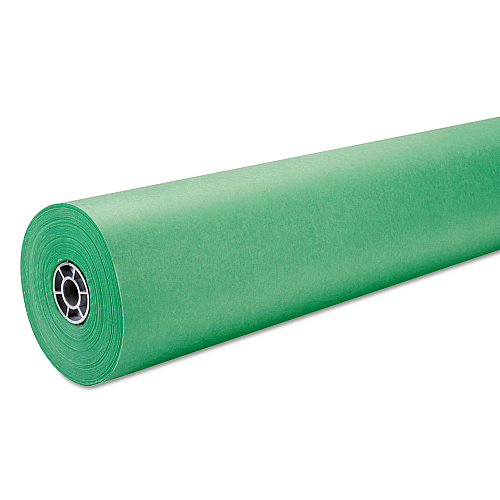 Pacon Rainbow Duo-Finish Colored Kraft Paper, 35 lb Wrapping Weight, 36" x 1,000 ft, Brite Green (63130)