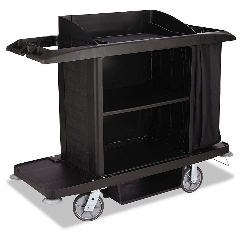 Rubbermaid FG618900BLA Housekeeping Cart