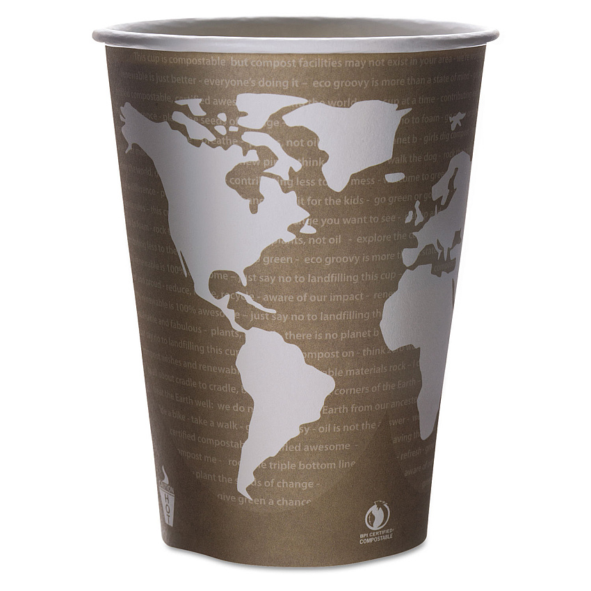 Eco-Products EPBSC32WA World Art PLA-Laminated Soup Containers