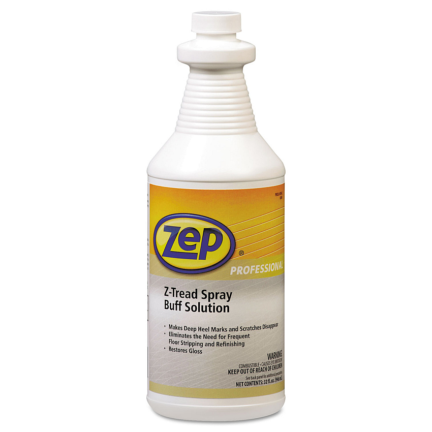Zep Z-Tread Buff-Solution Spray, Neutral, 1 qt Bottle (1041424)