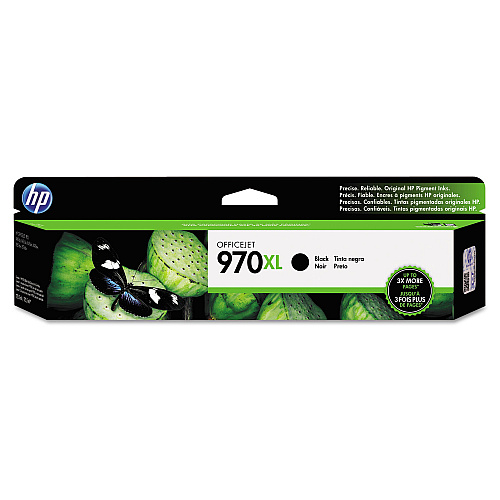 HP 970XL, (CN625AM) High-Yield Black Original Ink Cartridge