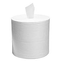 Prematex Wiper, Sontara, White, 11.5"x12", Light Duty, Creped, Jumbo Roll, Coreless, 750/rl - 3 Rolls (300900UC-3)