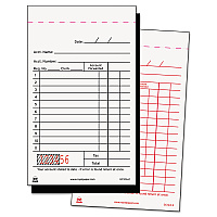 AmerCareRoyal Sales Receipt Book, Two-Part Carbon, 3.25 x 5.6, 1/Page, 50 Forms/Book, 100 Books/Carton (GC12A2)