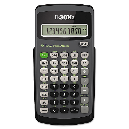 Texas Instruments TI-30Xa Scientific Calculator, 10-Digit LCD