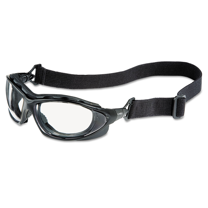 Seismic Sealed Eyewear, Clear Uvextra AF Lens, Black Frame (S0600X)