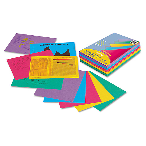 Pacon Array Colored Bond Paper, 24 lb Bond Weight, 8.5 x 11, Assorted Designer Colors, 500/Ream (101346)