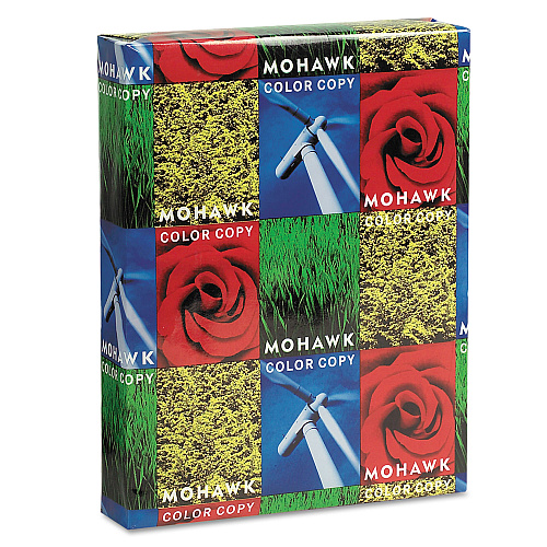 Mohawk Color Copy Gloss Paper and Cover Stock, 94 Bright, 100lb, 8.5 x 11, 250/Pack (36213)