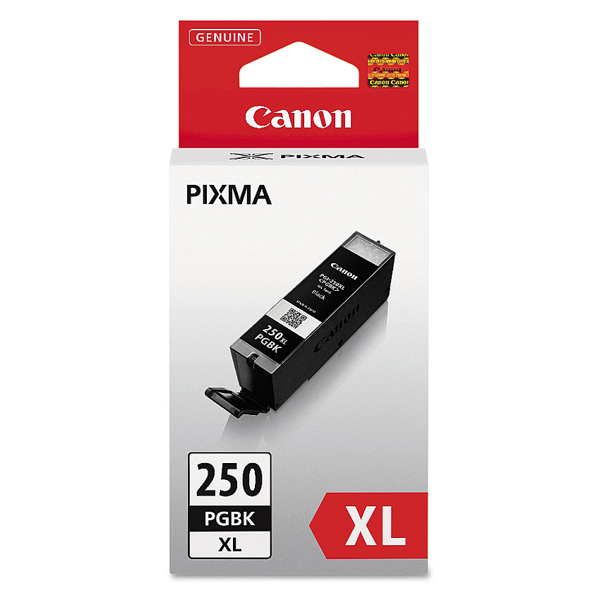 Canon 6432B001 (PGI-250XL) ChromaLife100+ High-Yield Ink, 500 Page-Yield, Black