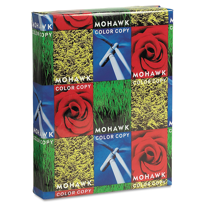 Mohawk Color Copy 98 Paper and Cover Stock, 98 Bright, 80 lb Cover Weight, 8.5 x 11, 250/Pack (12214)