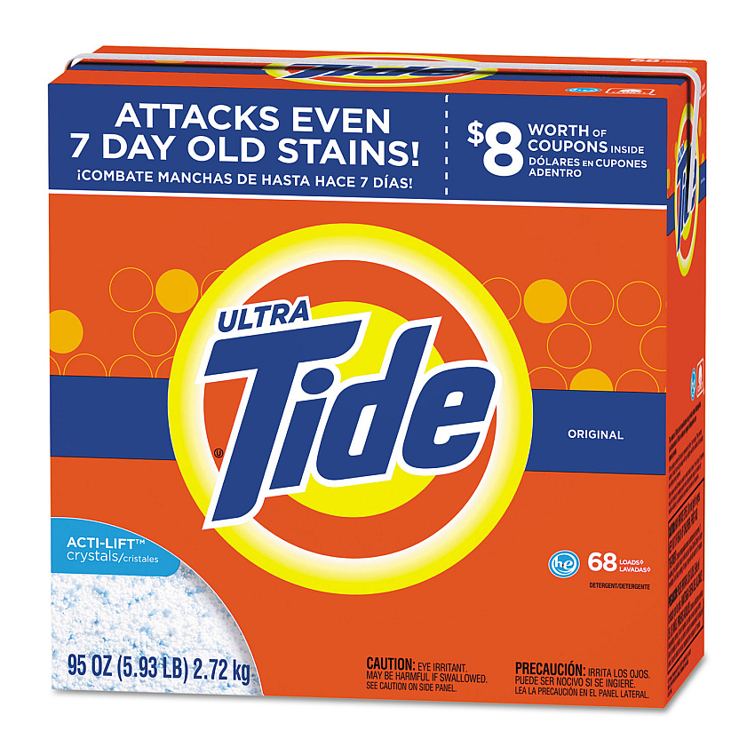 Tide&reg; Powder Laundry Detergent, Original Scent, 95 oz., 3 Boxes (84997CT)