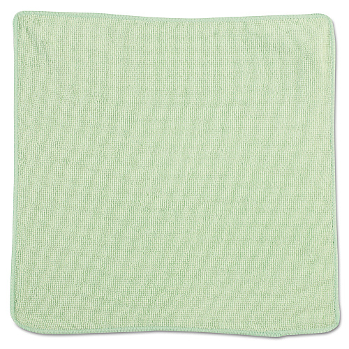 Rubbermaid Commercial Microfiber Cleaning Cloths, 12 x 12, Green, 24/Pack (1820578)