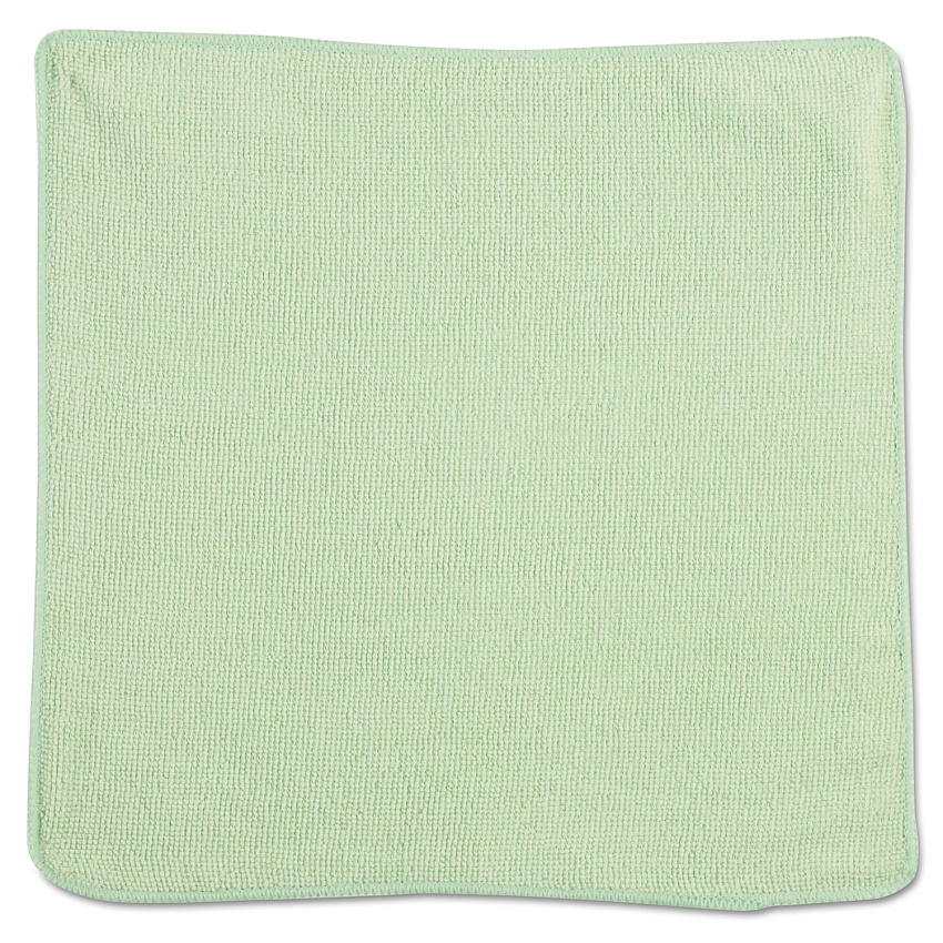 Rubbermaid Commercial Microfiber Cleaning Cloths, 12 x 12, Green, 24/Pack (1820578)