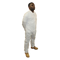 Polylite Coverall Zipper Front White 2xl, Case Of 25 (M1200-2X)