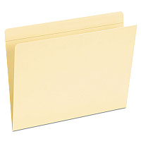Pendaflex Top Tab Pocket Folders, Straight Tabs, Letter Size, Manila, 50/Box (16651)