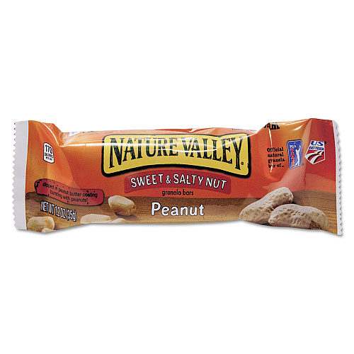 Nature Valley Granola Bars, Sweet and Salty Nut Peanut Cereal, 1.2 oz Bar, 16/Box (SN42067)