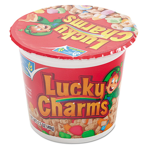 General Mills Lucky Charms Cereal, Single-Serve 1.73 oz Cup, 6 
