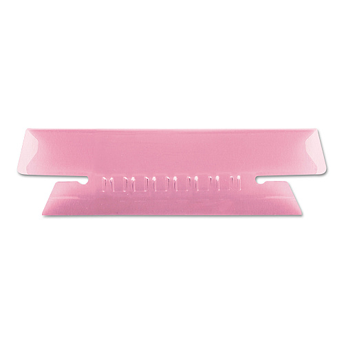 Pendaflex Transparent Colored Tabs For Hanging File Folders, 1/3-Cut, Pink, 3.5" Wide, 25/Pack (4312PIN)