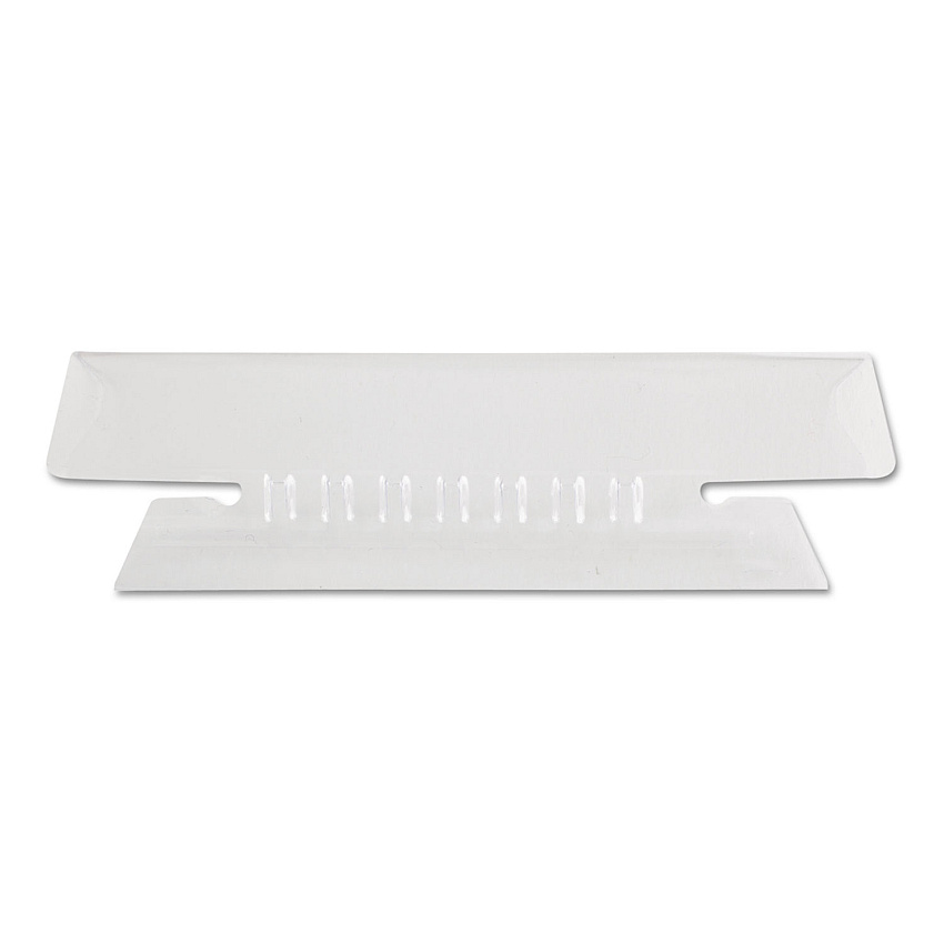 Pendaflex Transparent Colored Tabs For Hanging File Folders, 1/3-Cut, Clear, 3.5" Wide, 25/Pack (4312)