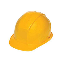 Hard Hat With 4 Point Ratchet Suspension, Yellow, - 1 Each (HP-HHR4-YL)